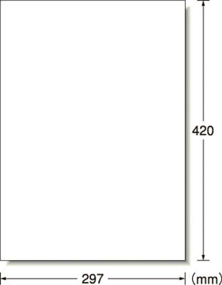 A－one 屋外用サインラベル（レーザー）光沢フィルム・ホワイト A3判【31044】(安全用品・標識・安全標識)