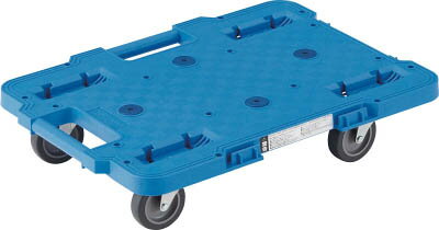 TRUSCO ルートバン 400X600 4輪自在 青【MPB-600J-B】(運搬台車・平台車)(代引不可)