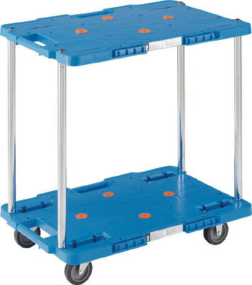 TRUSCO ルートバン 2段式 400X600 青【MPB-602-B】(運搬台車・平台車)【送料無料】