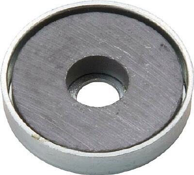 TRUSCO キャップ付フェライト磁石 外径22．8mmX厚み5．2mm10個【TFC23RA-10P】(マグネット用品・マグネット素材)