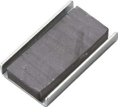 TRUSCO キャップ付フェライト磁石36mmX21mmX6mm 10個入り【TFC36K-10P】(マグネット用品・マグネット素材)