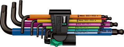 Wera 950SPKL／9SMN ヘックスキーセット【22089】(ドライバー・六角棒レンチ・ボールポイント六角棒レンチ)【送料無料】(4.0)
