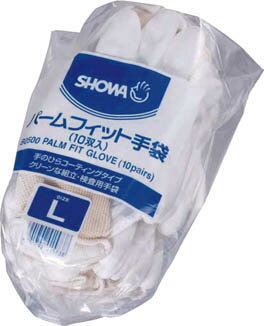 ショーワ 簡易包装パームフィット手袋10双入 XSサイズ【B0500EU-XS10P】(作業手袋・すべり止め背抜き手袋)