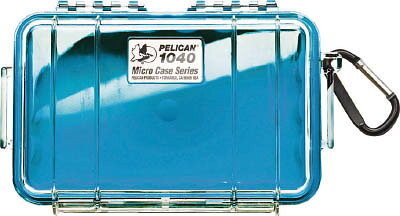 【メーカー型番】1040BL【JANコード】0019428083311【ブランド】PELICAN【特徴】●高い気密性・防水性と耐衝撃性、耐圧性、防塵性を兼ね備えた、タフツールケースとして世界的に有名なペリカンケースの小型ケースです。●超小型のプロテクターツールケースです。【用途】●小型精密機器など小物類の運搬、保管に。●携帯電話やポータブル測定機器など、小型精密機器の運搬・保管に。【仕様】●色:青●外寸(mm)間口×奥行×高さ:190×128×54●有効内寸(mm)間口×奥行×高さ:165×98×44●蓋の深さ:18●底の深さ:24●使用温度:〜23〜93度●質量(kg):0.32●外寸(mm)間口×奥行×高さ：190×128×54●有効内寸(mm)間口×奥行×高さ：165×98×44●自動気圧調整バルブ●Oリング(ネオブレン)●カラビナ付●IP67【材質／仕上】●本体:耐衝撃性樹脂（コポリマーポリプロピレン）【セット内容／付属品】【注意】●ウレタンフォームはついていません。【原産国】アメリカ【送料について】北海道、沖縄、離島は送料を頂きます。