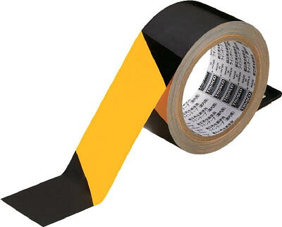 TRUSCO トララインテープ 黄黒 50mm×25m【TLT-50EABY】(テープ用品・安全表示テープ)