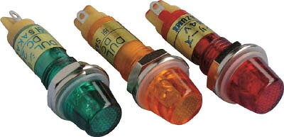 【メーカー型番】DUL-7H-IP-DC24V-G/G【JANコード】【ブランド】サカズメ【特徴】●抵抗器内蔵の超高輝度LED表示灯です。●防水・防滴タイプでIP65認定品です。【用途】●通電表示や警告表示などに。【仕様】●内蔵LEDランプ:φ3●発光色:緑●レンズ色:緑●定格電流(mA):10●定格電圧(V):DC24●結線方法:はんだ付け●パネルカット:φ7.2●モールドフレーム【材質／仕上】●本体/フランジ/レンズ:ポリカーボネート樹脂●IPパッキン:乳白ナイロン【セット内容／付属品】【注意】【原産国】日本【送料について】北海道、沖縄、離島は送料を頂きます。
