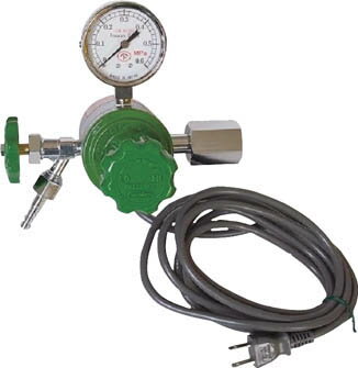 ヒーター付圧力調整器 YR−507V【YR-507V】(溶接用品・ガス調整器)【送料無料】