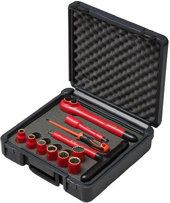 Hazet - バーコ 1000V絶縁ソケットセット【7811DMV】(防爆・絶縁工具・工具セット（絶縁）)(代引不可)【送料無料】