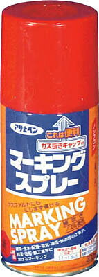 アサヒペン マーキングスプレー300ml 赤【559036】(塗装・内装用品・塗料)