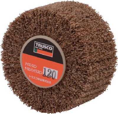 TRUSCO スピンねじ式ナイロンホイール外径50×厚25 120＃ 5個入【UFNS525-120】(研...
