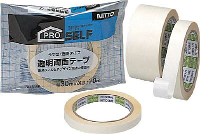 ニトムズ 透明両面15×20 NO．539R【J0820】(テープ用品・一般用両面テープ)