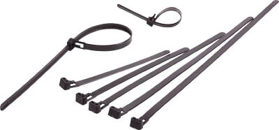 Packaging Materials - TRUSCO イージーリリ−スタイ幅4．5mm×150mm最大結束φ35耐候性【TRERHV-150MW】(電設配線部品・ケーブルタイ)