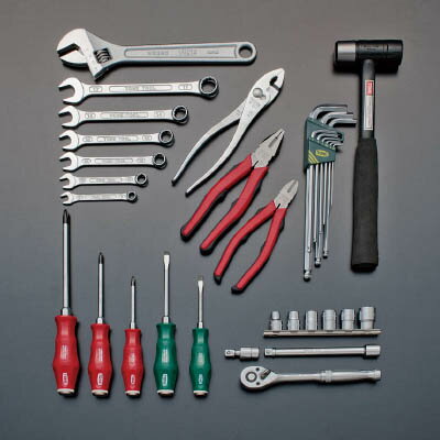 TONE シャッター付サービスボード 工具一式のみ【CS310C】(工具セット・ボードタイプ)【送料無料】(4.0)