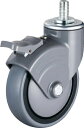 ハンマー 740 静シリーズ ねじ込み ブレーキ エラストマーB車 100mm【735MA-CLB100-BAR01】(キャスター・消音キャスター)(4)