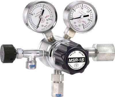 分析機用二段圧力調整器 MSR−1S【MSR1S12TRC】(溶接用品・ガス調整器)(代引不可)【送料無料】
