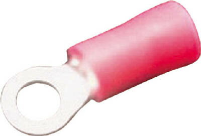 【メーカー型番】FV1.25-M4【JANコード】【ブランド】JST【特徴】●接触面（舌部）が丸く、ねじ固定用の取り付け穴がある絶縁被覆付圧着端子です。【用途】●軟銅のより線を接続するために使用します。【仕様】●電線抱合範囲より線mm[[の...