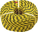 TRUSCO 標識ロープ 3つ打 7.5mm×10m【R-910T】(ロープ・ひも・標識ロープ)