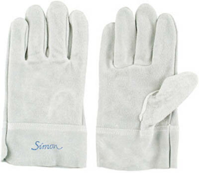 シモン 牛床革手袋 内縫 107B【4110100】(溶接用品・溶接用保護具)