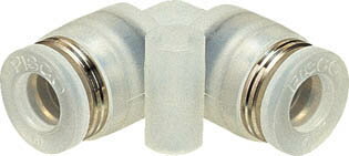 ピスコ チューブフィッティング ユニオンエルボ PPタイプ【PPV4】(流体継手・チューブ・チューブ継手)