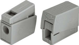 WAGO ワゴ LC−1 ライティングコネクタ グレー 100個入【LC-1】(電気・電子部品・コネクタ)【送料無料】