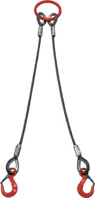 乐天商城 - 大洋 2本吊 ワイヤスリング 3．2t用×1．5m【2WRS 3.2TX1.5】(吊りクランプ・スリング・荷締機・チェーンスリング)【送料無料】