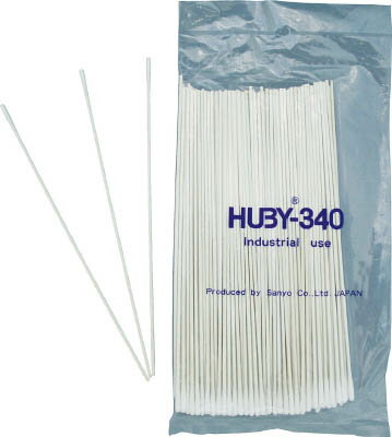 HUBY コットンアプリケーター 100本入【CA-005SP】(理化学・クリーンルーム用品・綿棒)