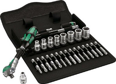 Wera 8100SA9 サイクロップラチェット「スピード」セット 1／4【4019】(レンチ・スパナ・プーラ・ソケットレンチセット)【送料無料】(4.0)