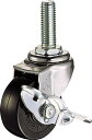 ハンマー E型ねじ式 自在SP付 ゴム車50mm M12XP1.75【415EA-R50-BAR01】(キャスター・ねじ込み式ゴム車)(4)