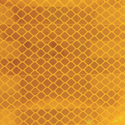 TRUSCO 超高輝度反射シート プリズム型 227mmX227mm 黄【HS-2222P Y】(安全用品・標識・サインプレート..