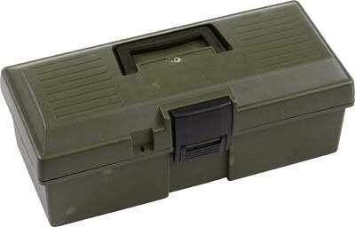 【メーカー型番】TTB-901OD【JANコード】4989999322521【ブランド】TRUSCO 　【特徴】●中皿で工具の整理整頓が簡単にできます。●コンパクトで小物の整理に便利です。【用途】【仕様】●色:OD●外寸(mm)間口×奥行×高さ:380×178×145●有効内寸(mm)間口×奥行×高さ:357×150×87●シリンダ錠(別売):取付可●質量(g):890●容積(L):4●穴径4.5mmシリンダ錠取付可能(別売)●耐荷重:20kg【材質／仕上】●本体:ポリプロピレン（PP）●取手、バックル:ABS樹脂【セット内容／付属品】●中皿【注意】【原産国】台湾【送料について】北海道、沖縄、離島は送料を頂きます。