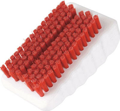 TRUSCO ツメブラシ HACCP対応 レッド【TNB-H-R】(労働衛生用品・ハンドソープ)