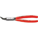 【メーカー型番】4431-J32【JANコード】4003773066972【ブランド】KNIPEX【特徴】●穴用スナップリングの取り付け、取り外しに適しています。●鍛造により大変頑丈です。●滑りにくい先端チップです。【用途】●穴用スナップリングの取り付け、取り外しに。【仕様】●爪先端径(mm):2.3●リング使用範囲(mm):40〜100●全長(mm):225●爪形状:45°曲爪●質量(g):195●黒染め仕様【材質／仕上】●焼き入れ焼き戻し処理済みのクロームバナジウム電気鋼【セット内容／付属品】【注意】●スナップリングプライヤーを使用して作業する際には、必ず安全ゴーグルを着用してください。【原産国】ドイツ【送料について】北海道、沖縄、離島は送料を頂きます。