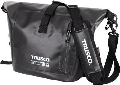 TRUSCO 防水ターポリンショルダーバッグ ブラック【TSB-BK】(工具箱・ツールバッグ・ツールホルダ・バッグ)【送料無料】 1