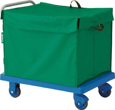 TRUSCO グランカート サイレント 蓋付ハンドトラックボックス付 900X6【TP-X902-THB】(運搬台車・樹脂製運搬車)【送料無料】