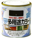 アサヒペン 水性多用途カラー 0．7L 黒【460929】(塗装・内装用品・塗料)