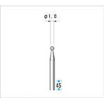ナカニシ 電着ダイヤモンドバー【11208】(電動工具・油圧工具・マイクログラインダー)