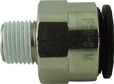 チヨダ ファイブメイルコネクタ 10mm・R1／8【F10-01M】(流体継手・チューブ・チューブ継手)