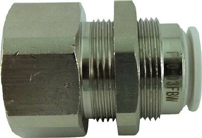 チヨダ ファイブフィメイルバルク W（白）10mm・RC3／8【F10-03FBW】(流体継手・チューブ・チューブ継手)