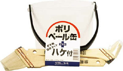 樂天商城 - KOWA ポリペール缶ハケ付セット1．5L＋30mm＋50mm【11742】(塗装・内装用品・刷毛)