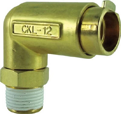 チヨダ タッチコネクターエルボコネクターHタイプ（金属）【CKL-12-03H】(流体継手・チューブ・チューブ継手)