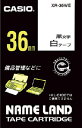カシオ ネームランド用テープカートリッジ 粘着タイプ 36mm【XR-36WE】(OA・事務用品・ラベル用品)
