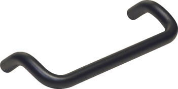 ベンリック ラウンドアルミハンドル 120×45 ブラック【RD3-120B】(機械部品・取手)