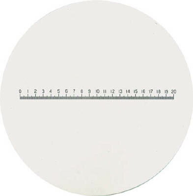 リーフ ガラススケール【S-208】(光学・精密測定機器・ルーペ)