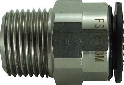 【メーカー型番】FS12-03M【JANコード】4537327045064【ブランド】チヨダ【特徴】【用途】【仕様】●適合チューブ外径D(mm):12●接続口径:R3/8●質量(g):24.0●使用流体:空気、水●流体温度:-5?60℃(空気)、5?40℃(水)●使用圧力:1MPa(空気)、0.3MPa(水)【材質／仕上】●本体:ステンレス（SUS303）+難燃性ポリブチレンテレフタレート（PBT）●シールゴム:ニトリルゴム（NBR）【セット内容／付属品】【注意】【原産国】日本【送料について】北海道、沖縄、離島は送料を頂きます。