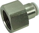 チヨダ ファイブフィメイルコネクタ W(白)6mm・RC3/8【F6-03FW】(流体継手・チューブ・チューブ継手)