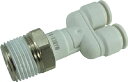 チヨダ ファイブメイルブランチワイ W(白)6mm・R3/8【F6-03MYW】(流体継手・チューブ・チューブ継手)