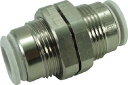 チヨダ ファイブバルクヘッドユニオン W(白)8mm【F8-00BUW】(流体継手・チューブ・チューブ継手)