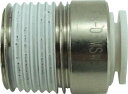 チヨダ ファイブ六角穴付メイルコネクター W(白)8mm・R3/8【F8-03MSW】(流体継手・チューブ・チューブ継手)