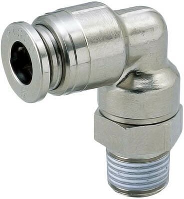 ピスコ チューブフィッティングブラス エルボ カバー無【KL6-01-1】(流体継手・チューブ・チューブ継手)