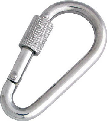 水本 ステンレス ナス型カラビナ 線径6mm長さ64mm【B-1018】(建築金物・工場用間仕切り・荷役金具)